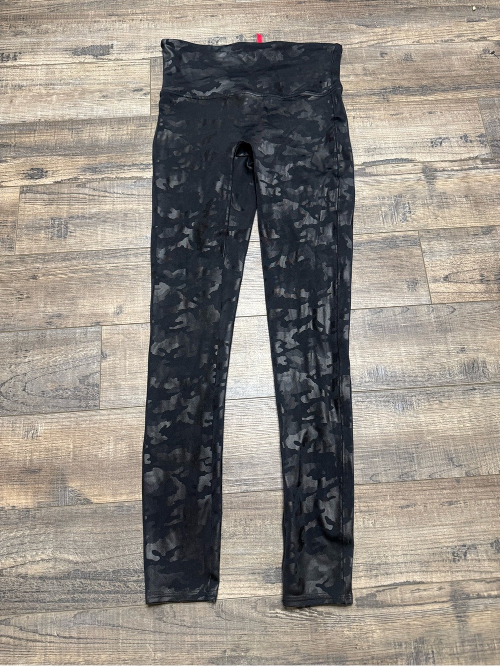 Spanx High-Waist Black Camo Women's Leggings Size Medium